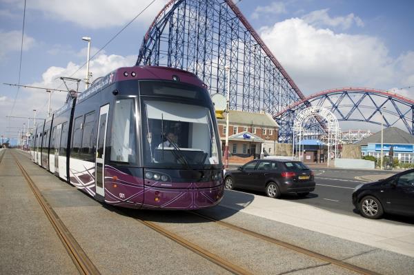 Blackpool’s tramway dates back to 1885 but now feature modern Flexity 2 trams.
